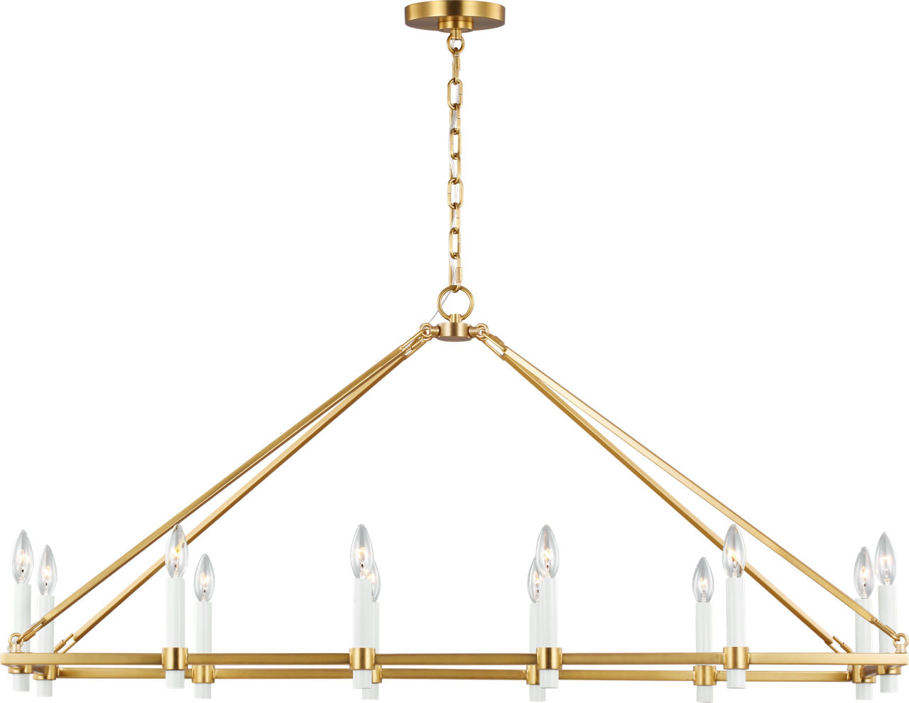 Marston Linear Chandelier Burnished Brass