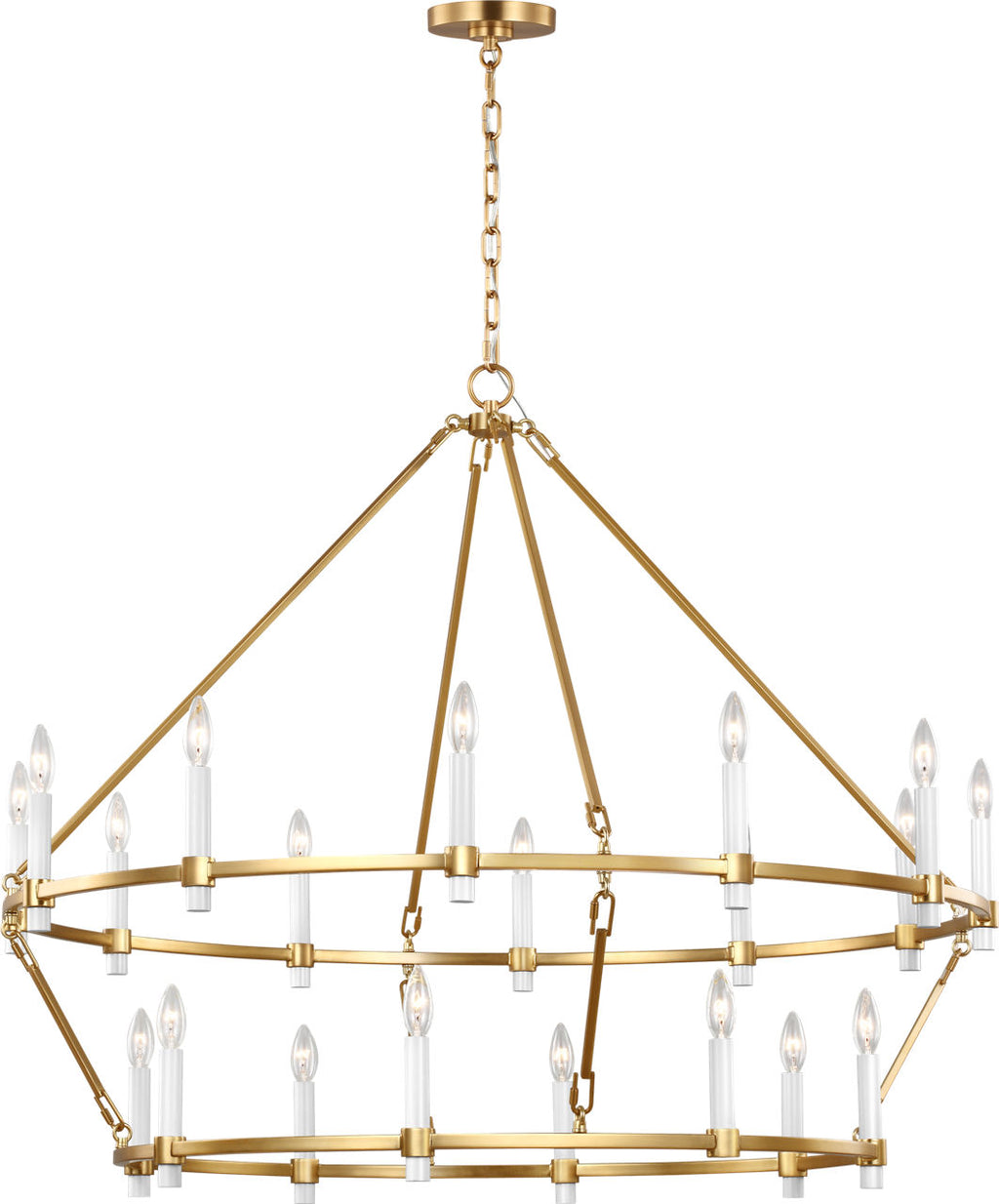 Marston 2 Tier Large Chandelier Burnished Brass