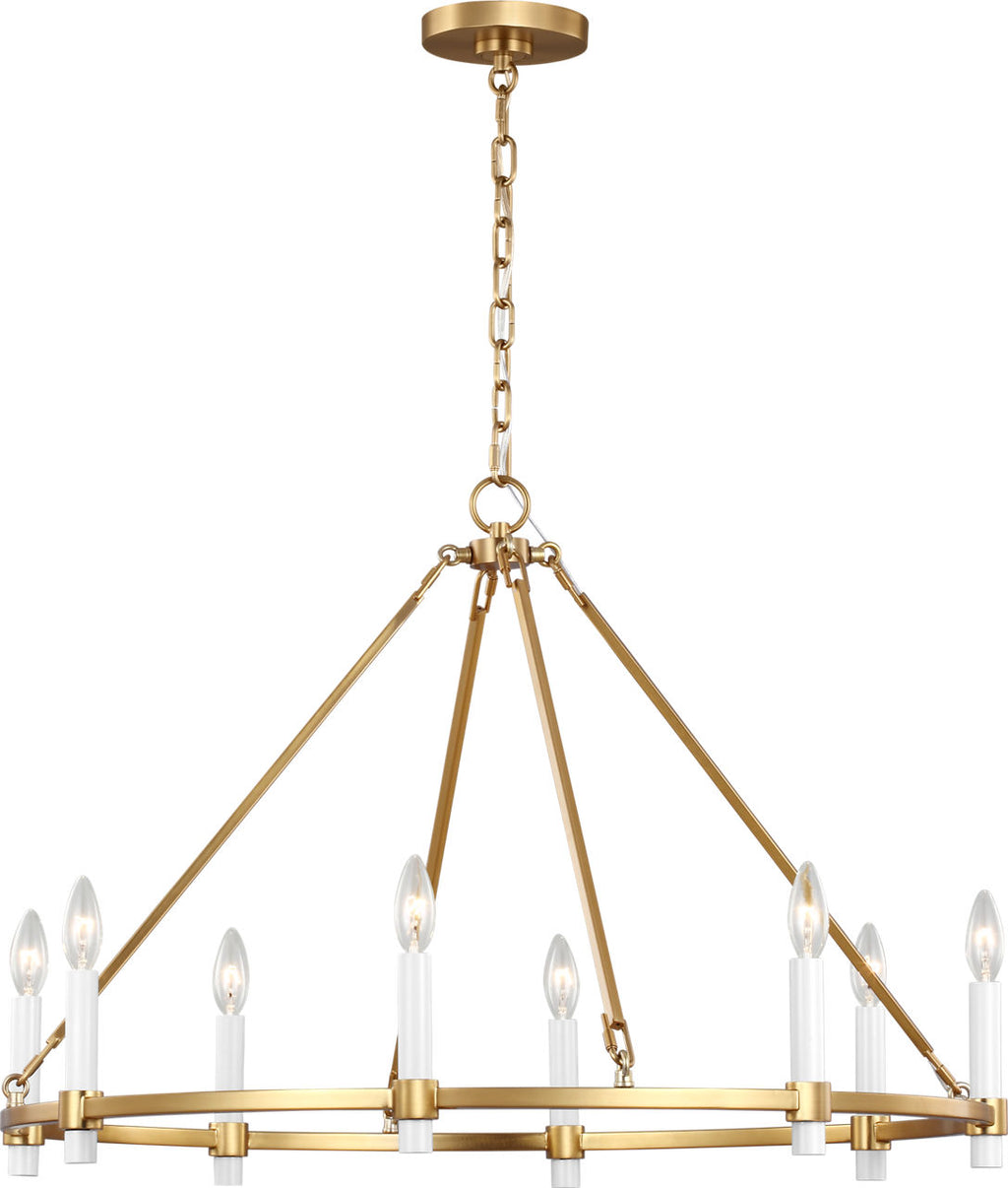 Marston Large Chandelier Burnished Brass