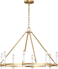 Marston Large Chandelier Burnished Brass