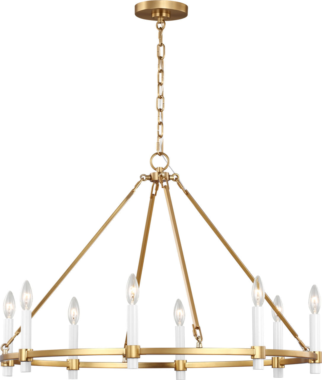 Marston Large Chandelier Burnished Brass