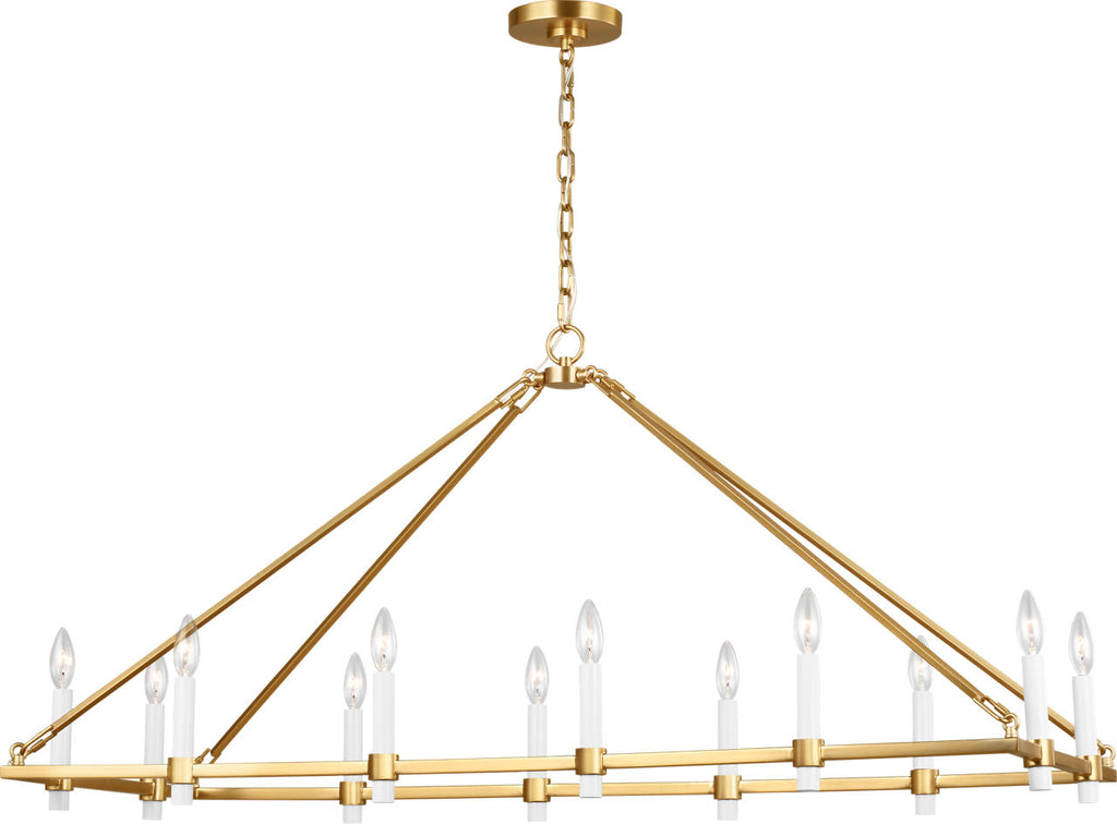 Marston Linear Chandelier Burnished Brass