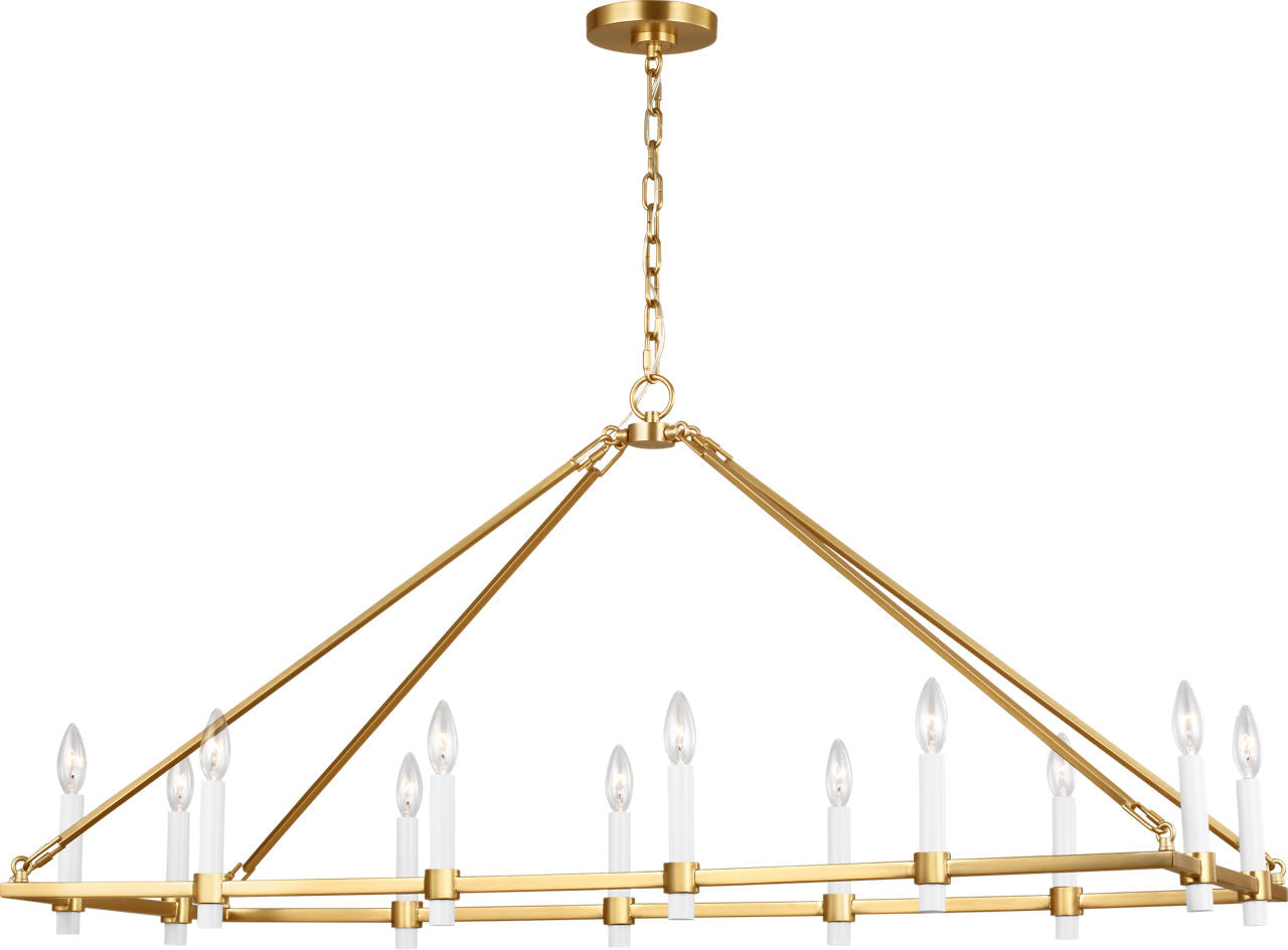 Marston Linear Chandelier Burnished Brass