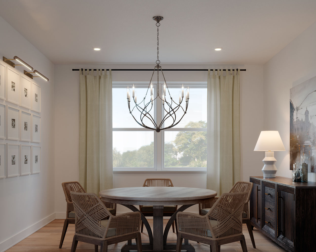 Richmond Medium Chandelier Weathered Galvanized