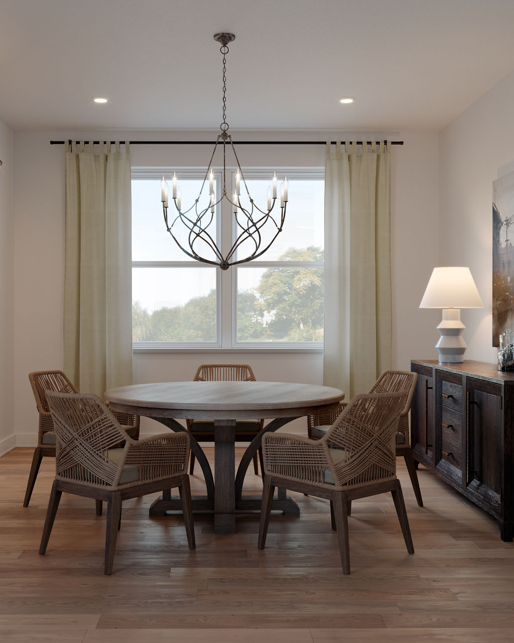 Richmond Medium Chandelier Weathered Galvanized