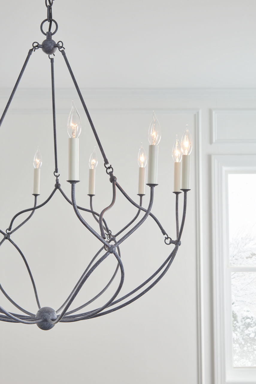 Richmond Medium Chandelier Weathered Galvanized