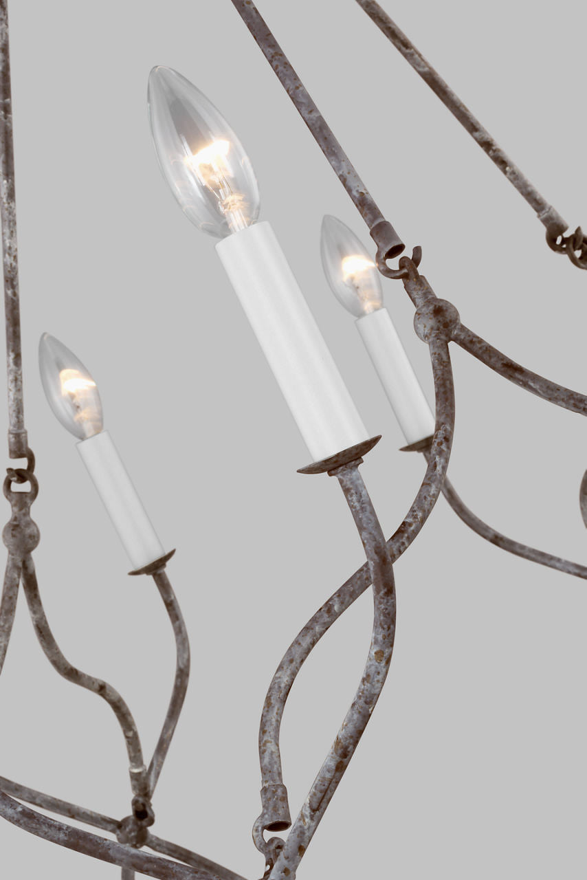 Richmond Medium Chandelier Weathered Galvanized