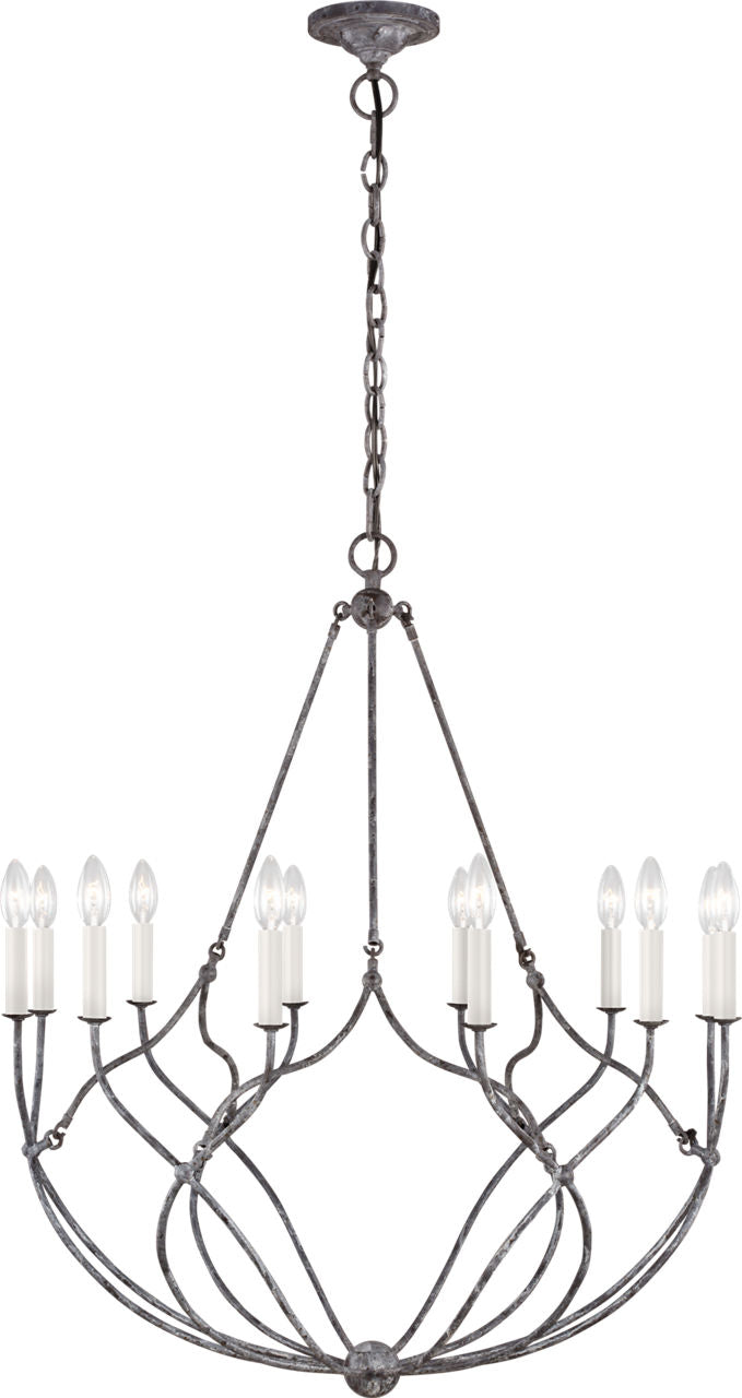 Richmond Medium Chandelier Weathered Galvanized