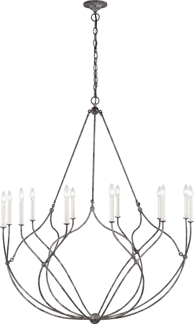 Richmond Large Chandelier Weathered Galvanized