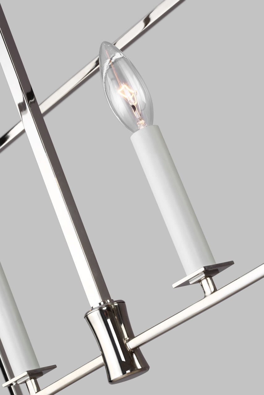 Southold Linear Lantern Polished Nickel