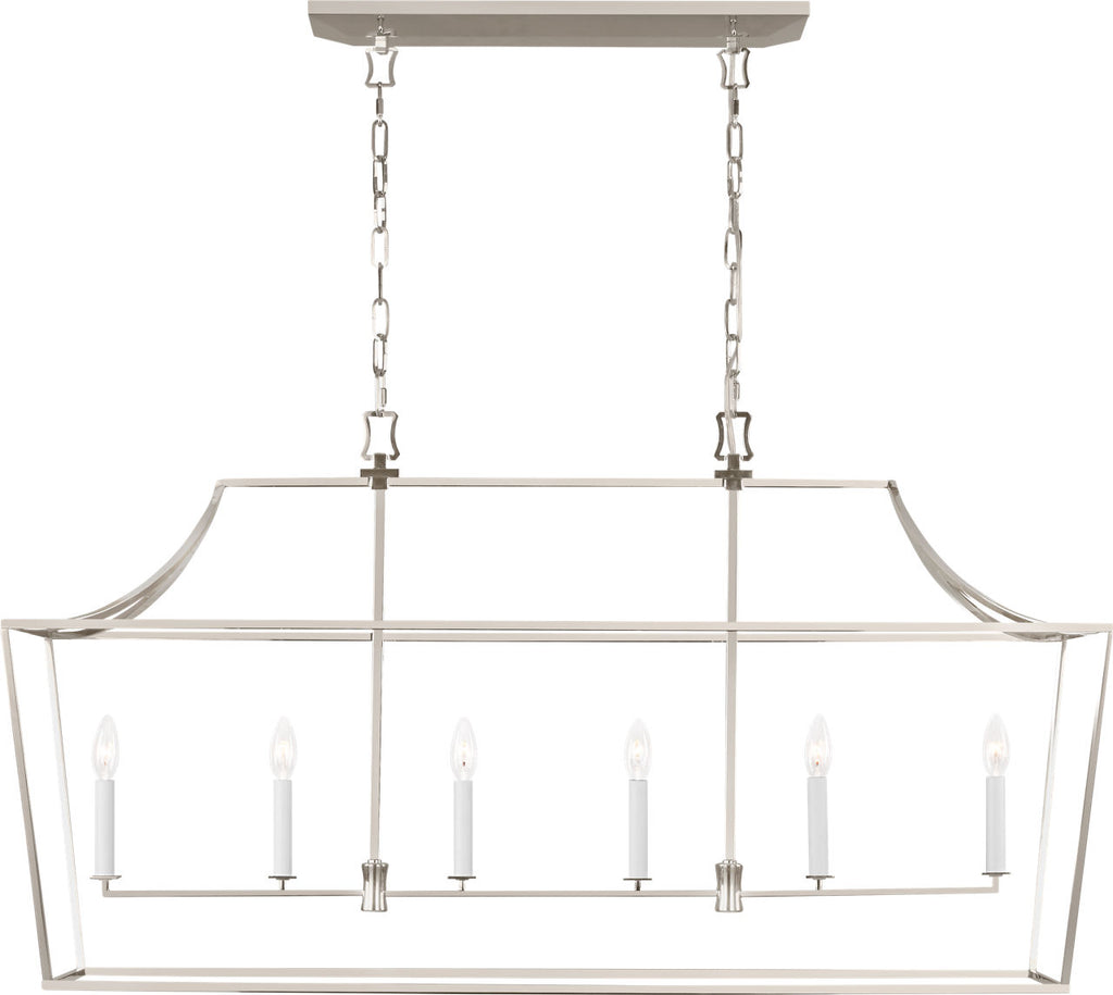 Southold Linear Lantern Polished Nickel