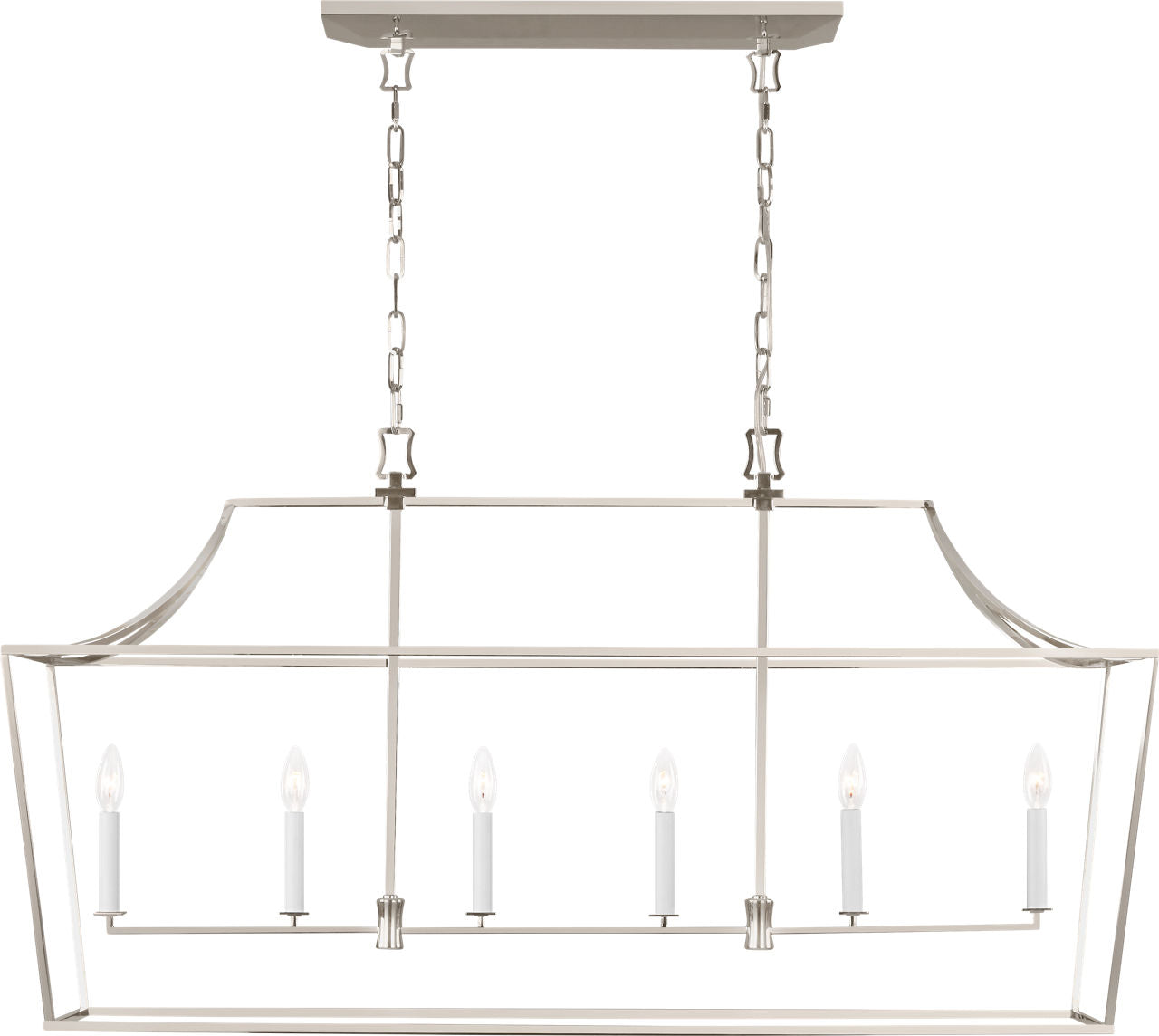 Southold Linear Lantern Polished Nickel