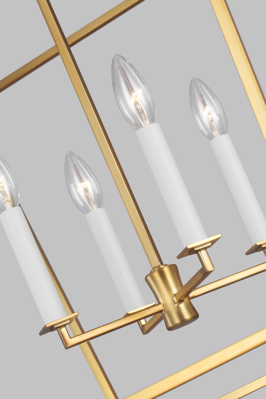 Southold Medium Lantern Burnished Brass