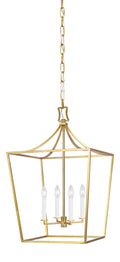 Southold Medium Lantern Burnished Brass