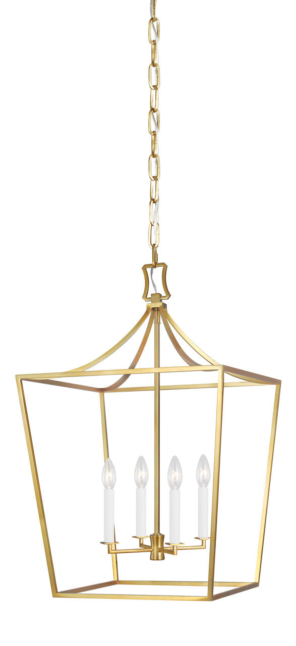 Southold Medium Lantern Burnished Brass