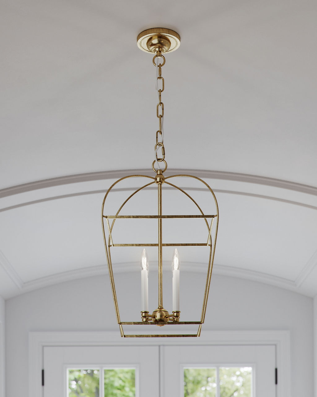 Stonington Medium Lantern Antique Gild