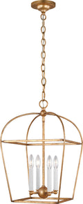 Stonington Small Lantern Antique Gild