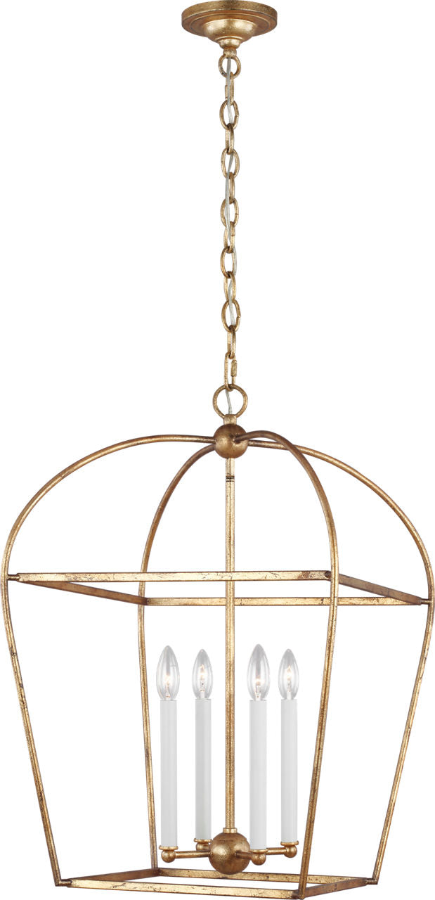 Stonington Medium Lantern Antique Gild
