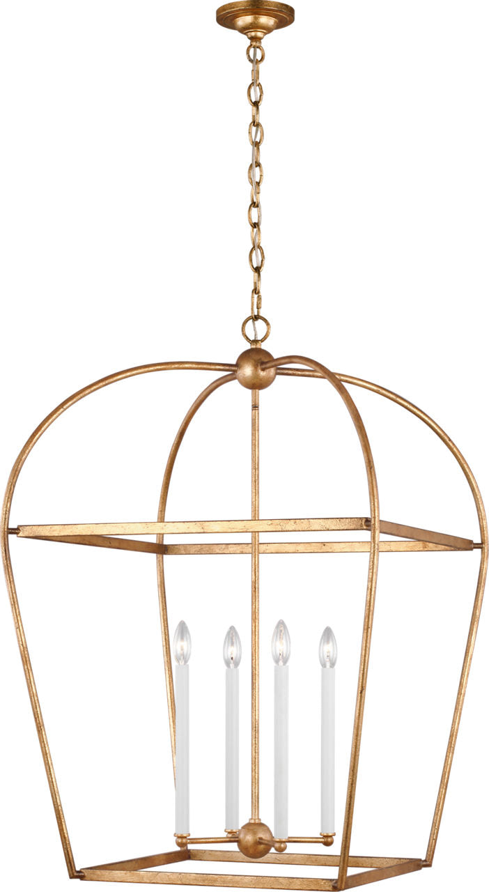 Stonington Large Lantern Antique Gild