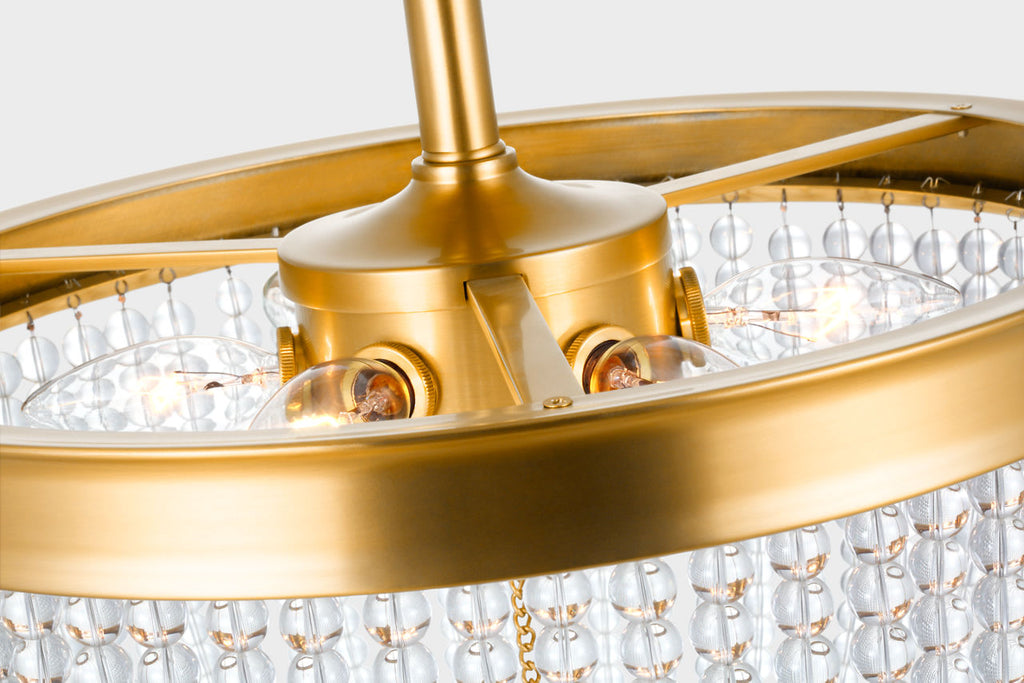Summerhill Semi Flush Mount Burnished Brass