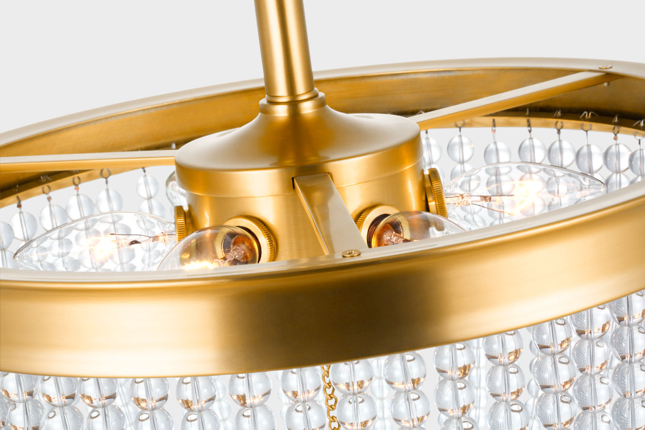 Summerhill Semi Flush Mount Burnished Brass