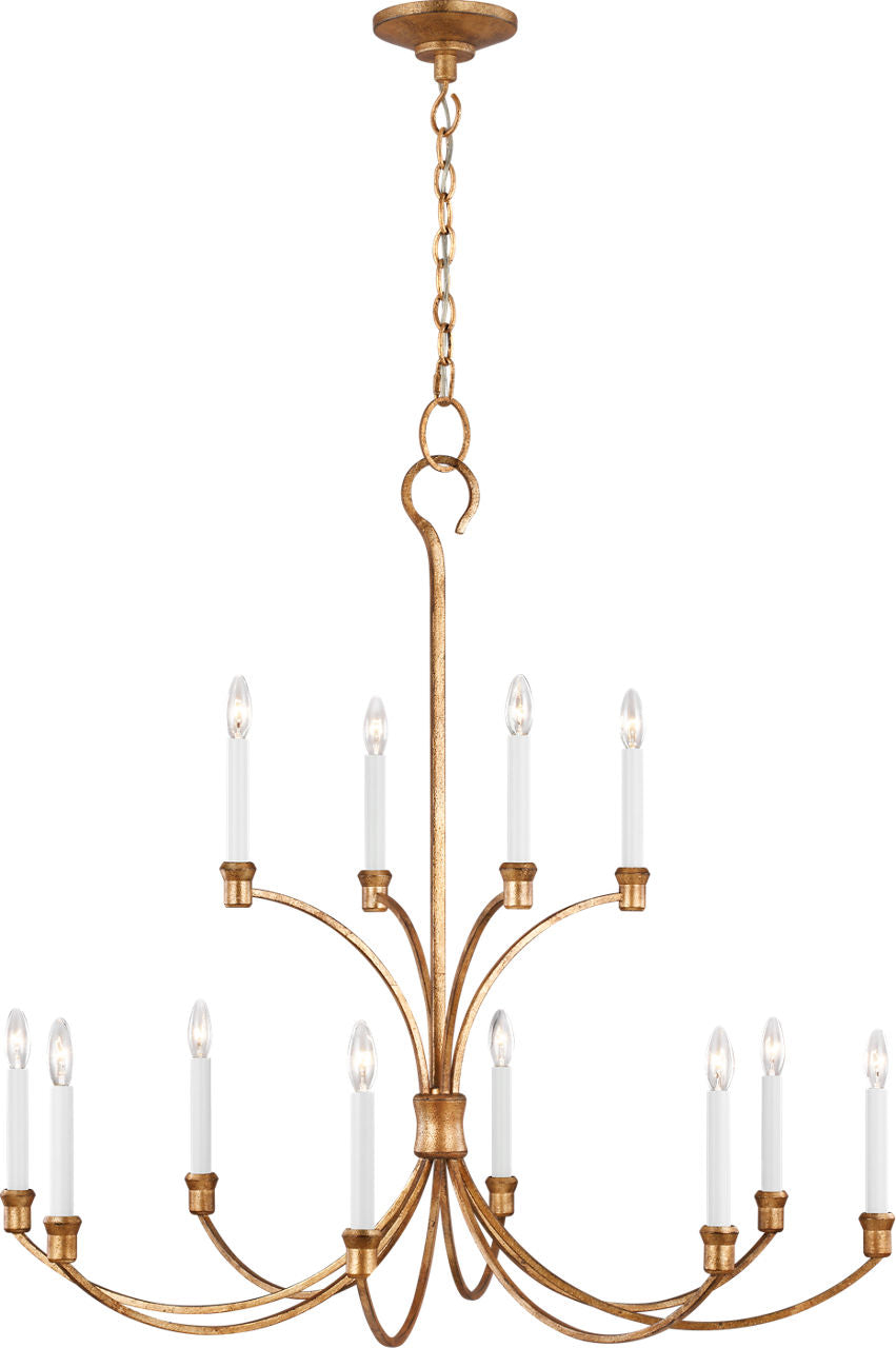 Westerly Large Chandelier Antique Gild