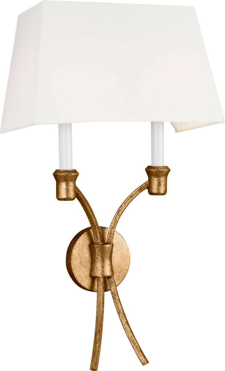 Westerly Double Sconce Antique Gild