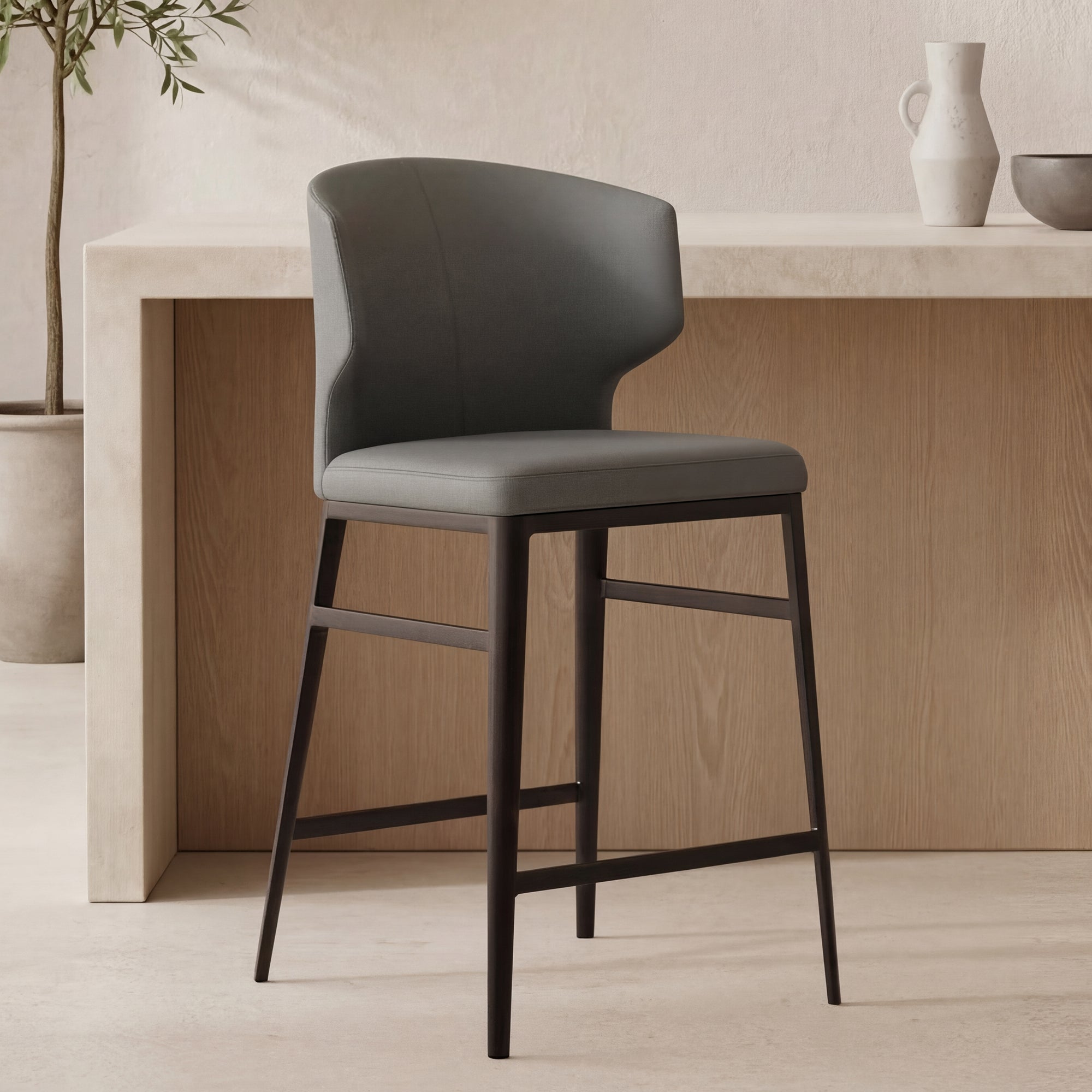 Delaney Counter Stool Grey