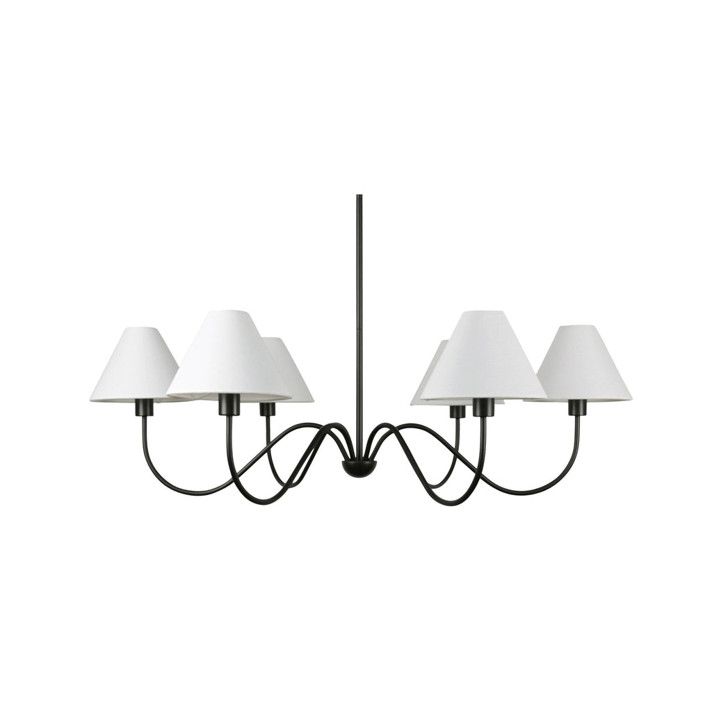Whitney Chandelier Blackened Bronze