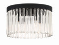 Emory 15'' Black Forged Flush Mount