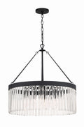 Emory 24'' Black Forged Chandelier