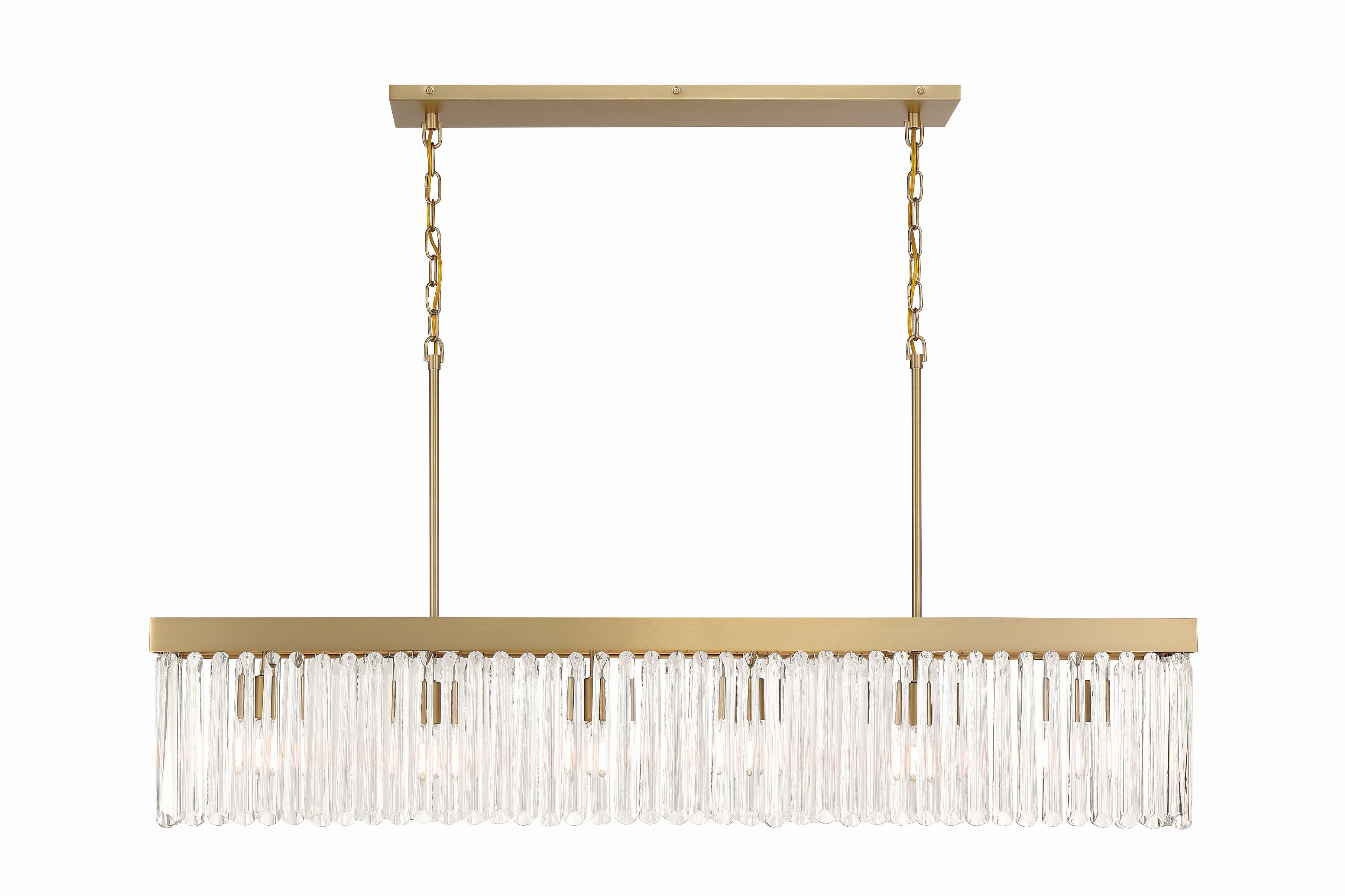 Emory 49'' Modern Gold Linear Chandelier