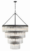 Emory 40'' Black Forged Chandelier