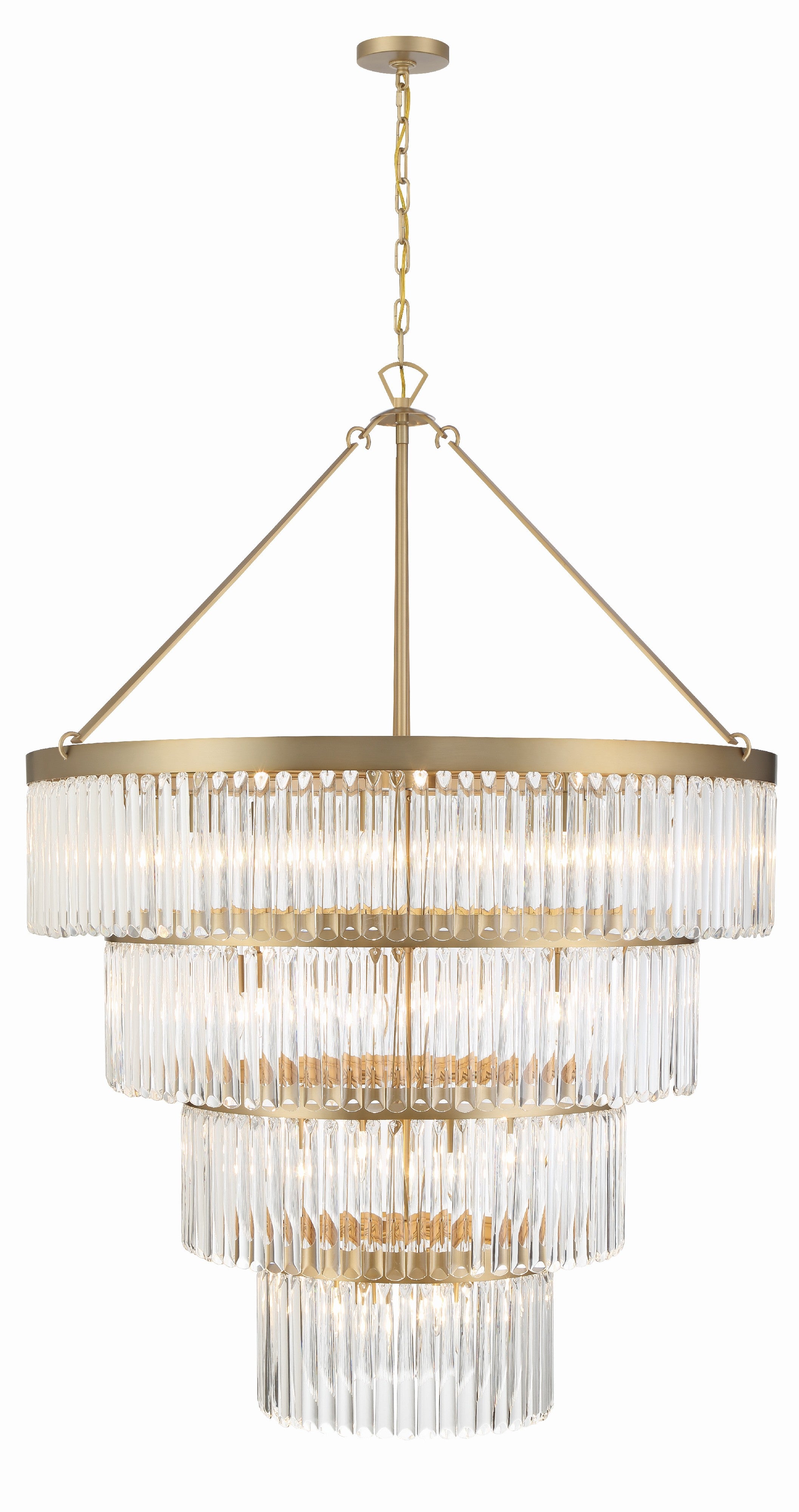 Emory 40'' Modern Gold Chandelier