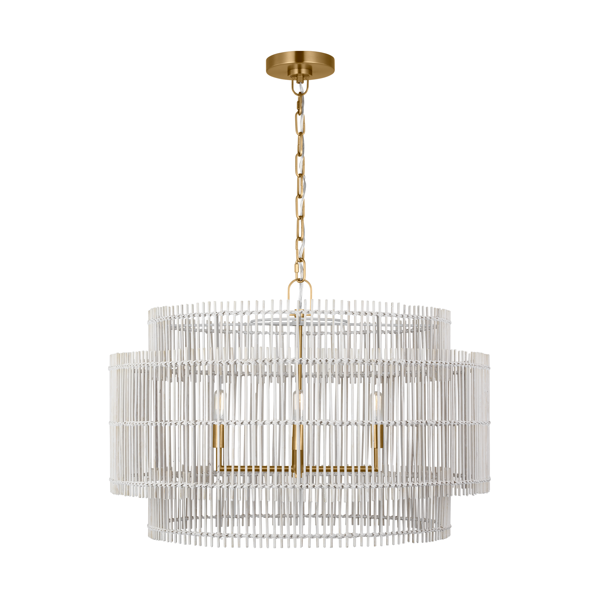 Elio Large Hanging Shade Burnished Brass