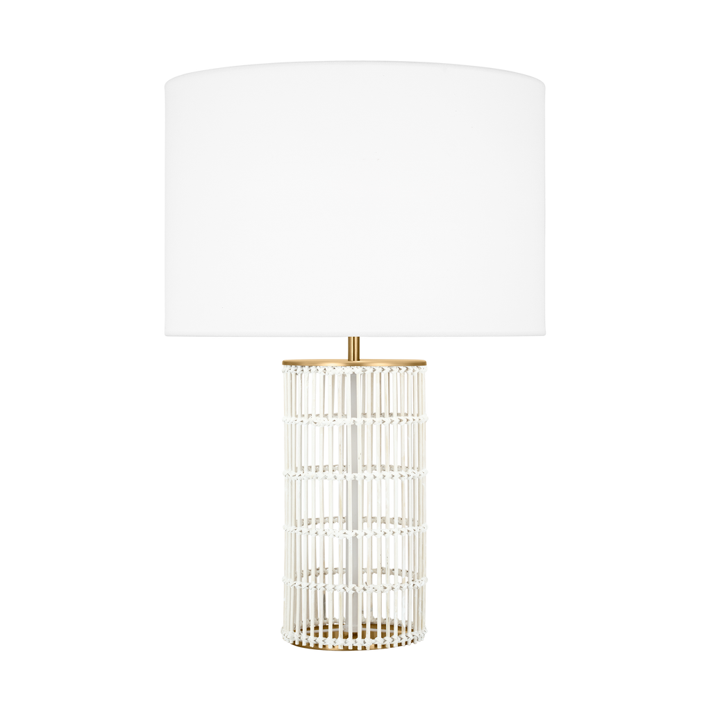 Elio Medium Table Lamp Burnished Brass Bulbs Inc