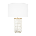 Elio Medium Table Lamp Burnished Brass Bulbs Inc