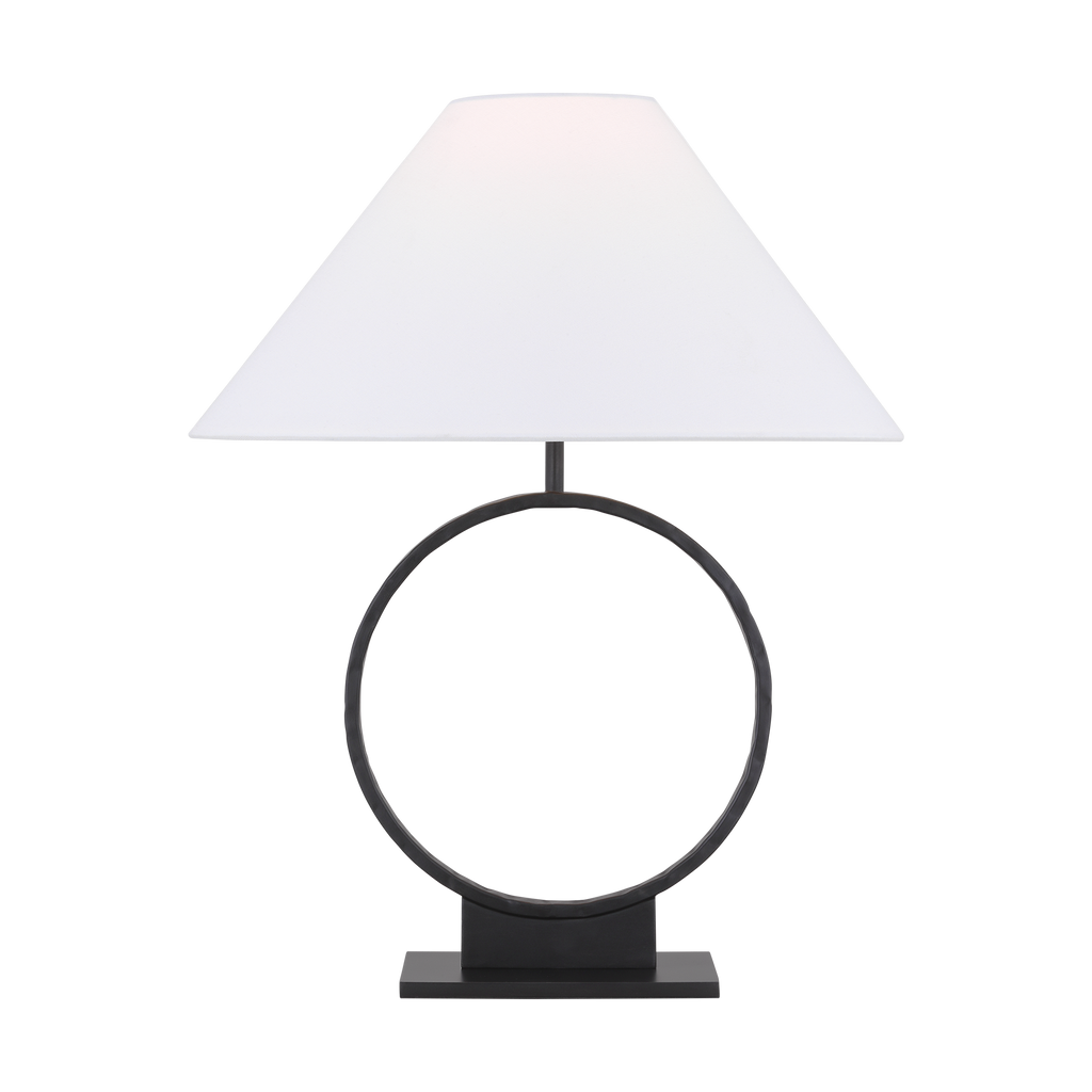 Orion Medium Table Lamp Aged Iron Bulbs Inc