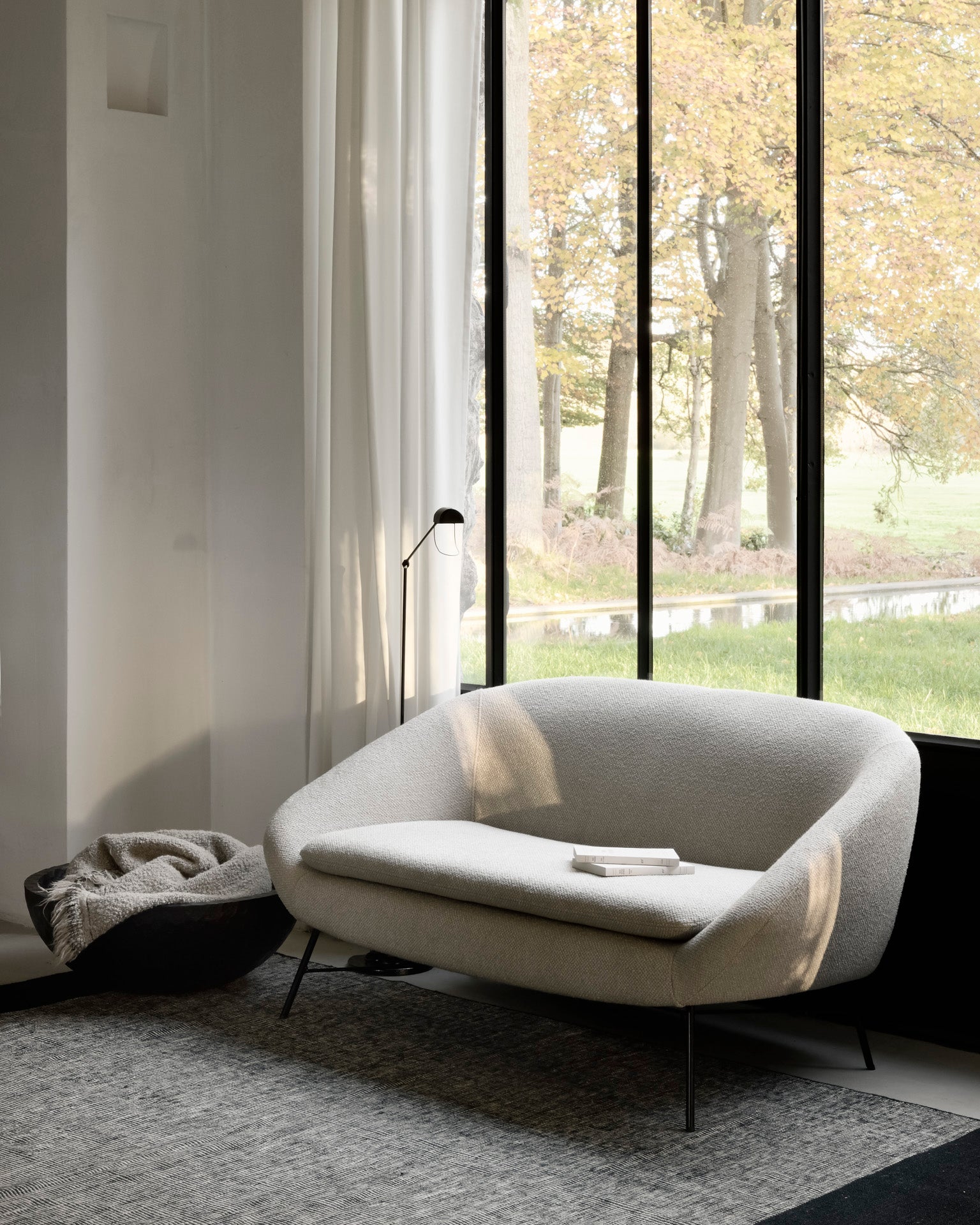 Barrow Sofa | Off White Fabric | 2 Seater