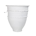 Open Mouth Mediterranean Pot | Small | White