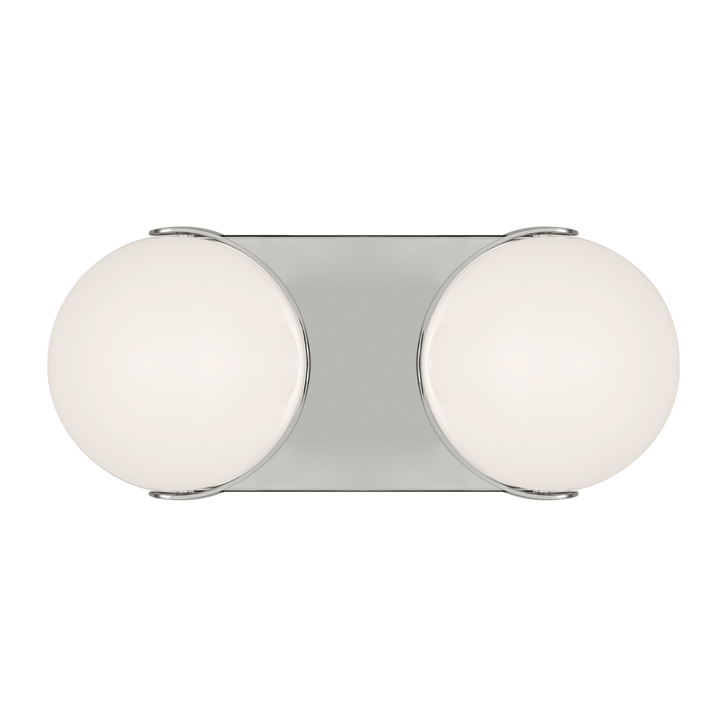 Syrie Medium Vanity Polished Nickel Bulbs Inc