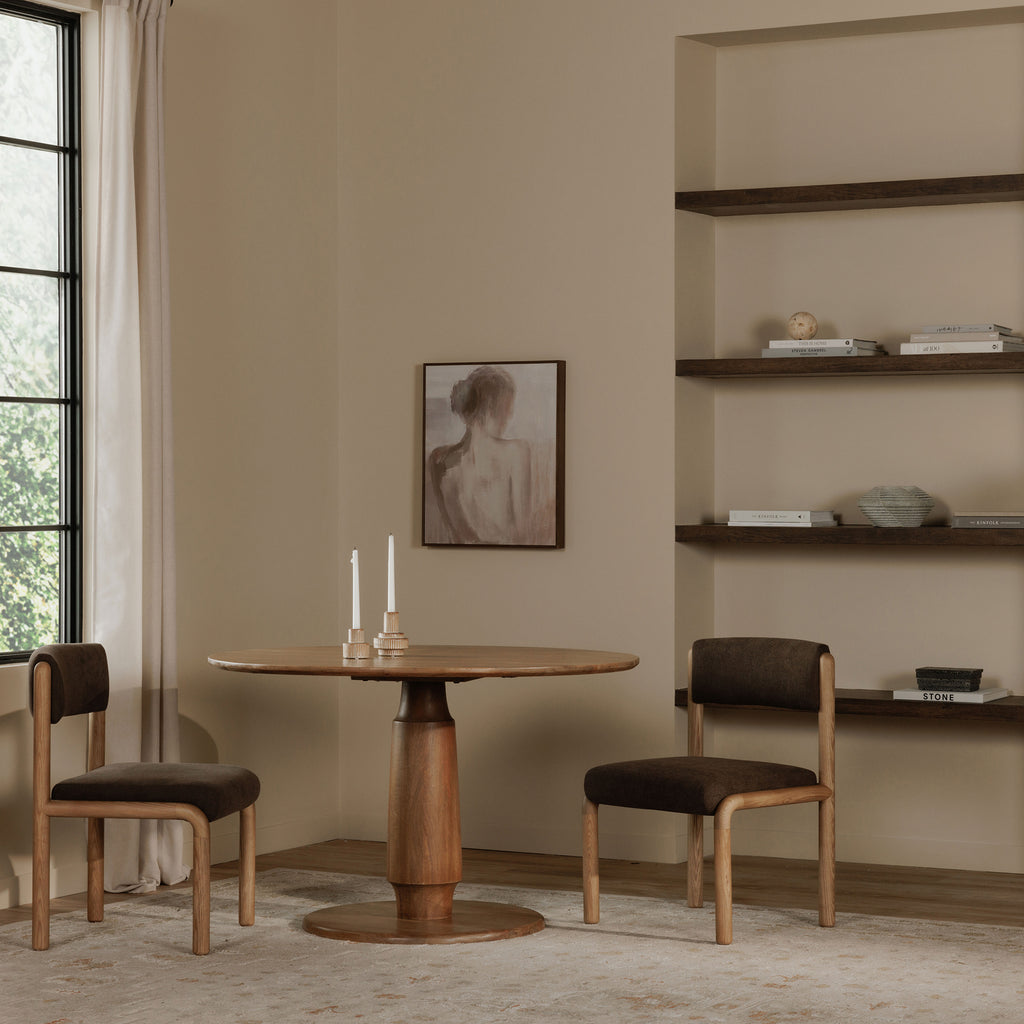 April Dining Chair Deep Brown-Set Of Two