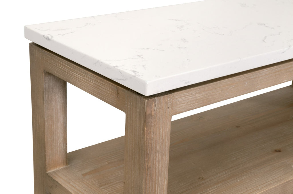 Emerie Narrow Console Table | Smoke Gray Pine
