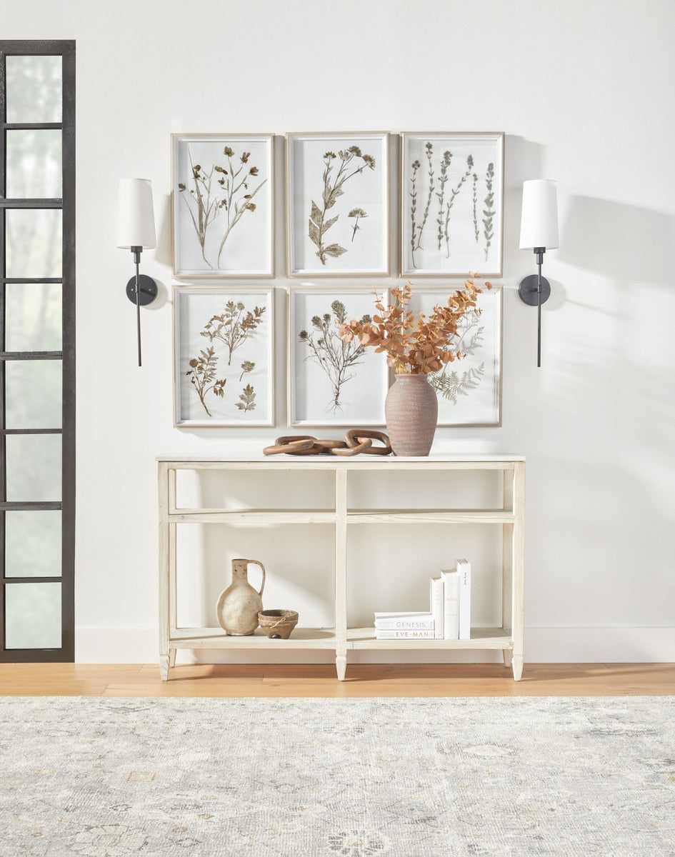 Emerie Narrow Console Table | White Wash Pine