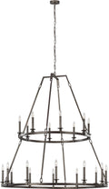 Landen Extra Large Two-Tier Chandelier Smith Steel