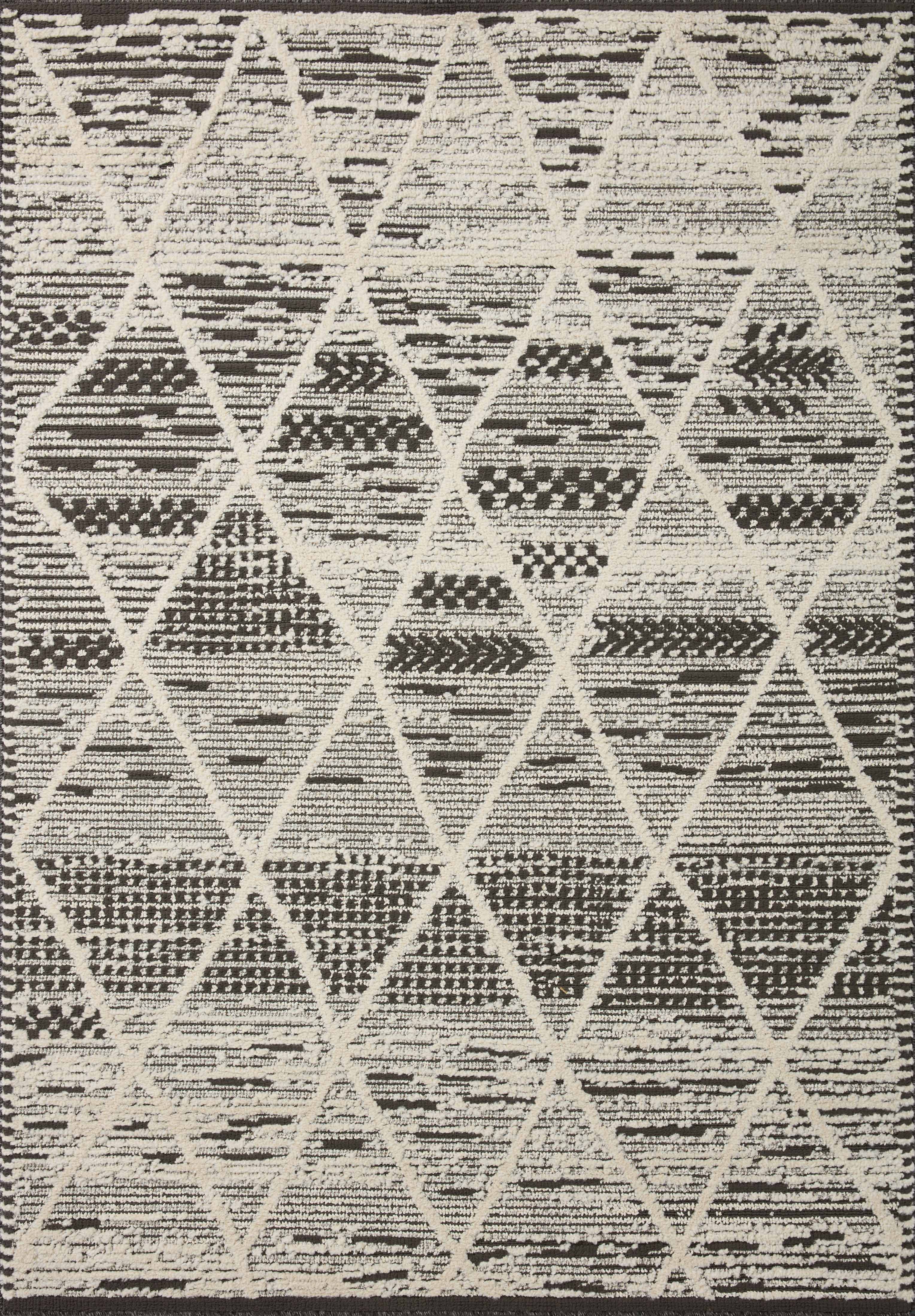 Loloi II | Fabian Collection | Charcoal / Ivory | FAB-03