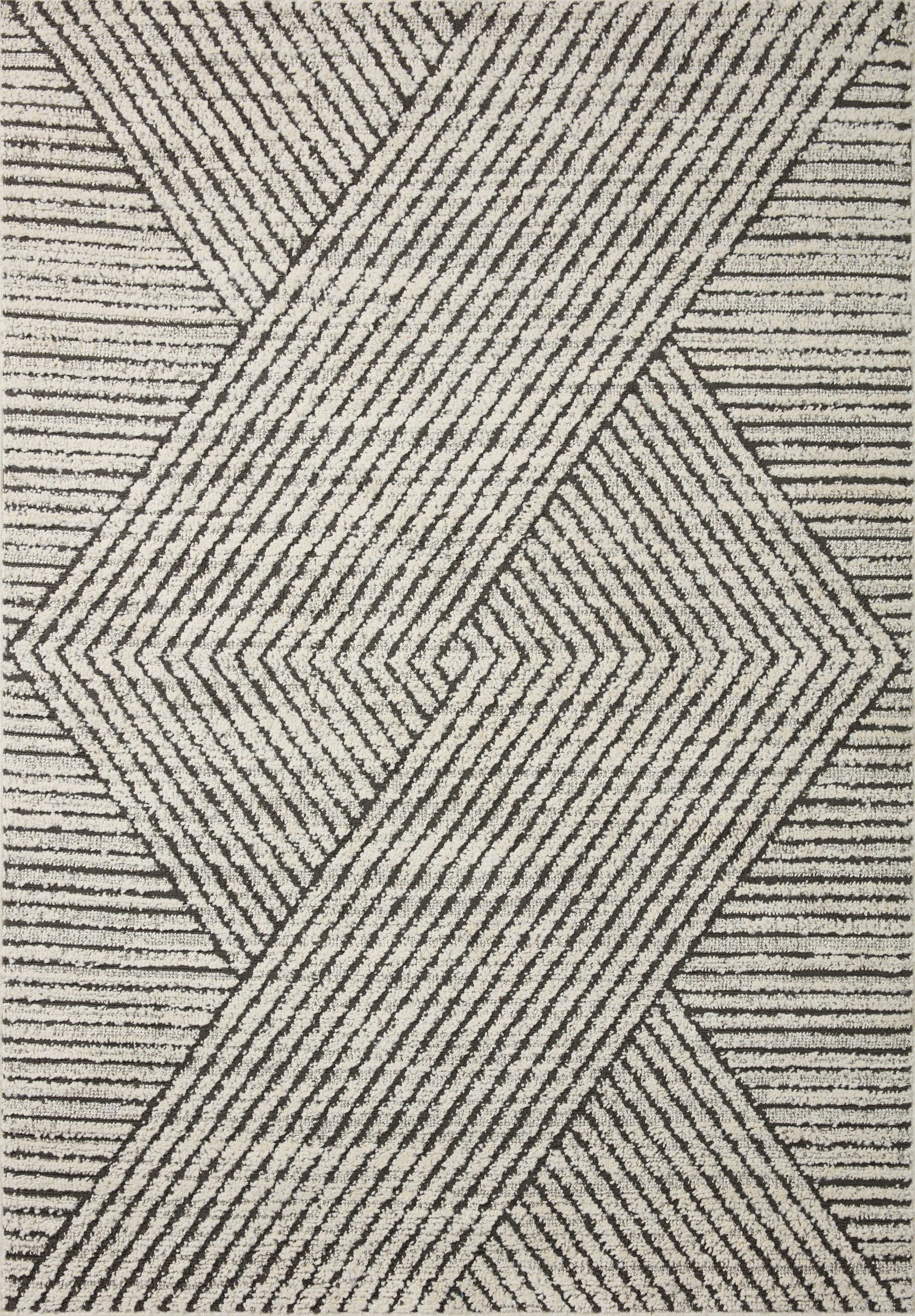 Loloi II | Fabian Collection | Charcoal / Ivory | FAB-06