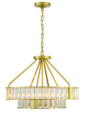 Libby Langdon Farris 24.5'' Aged Brass Chandelier