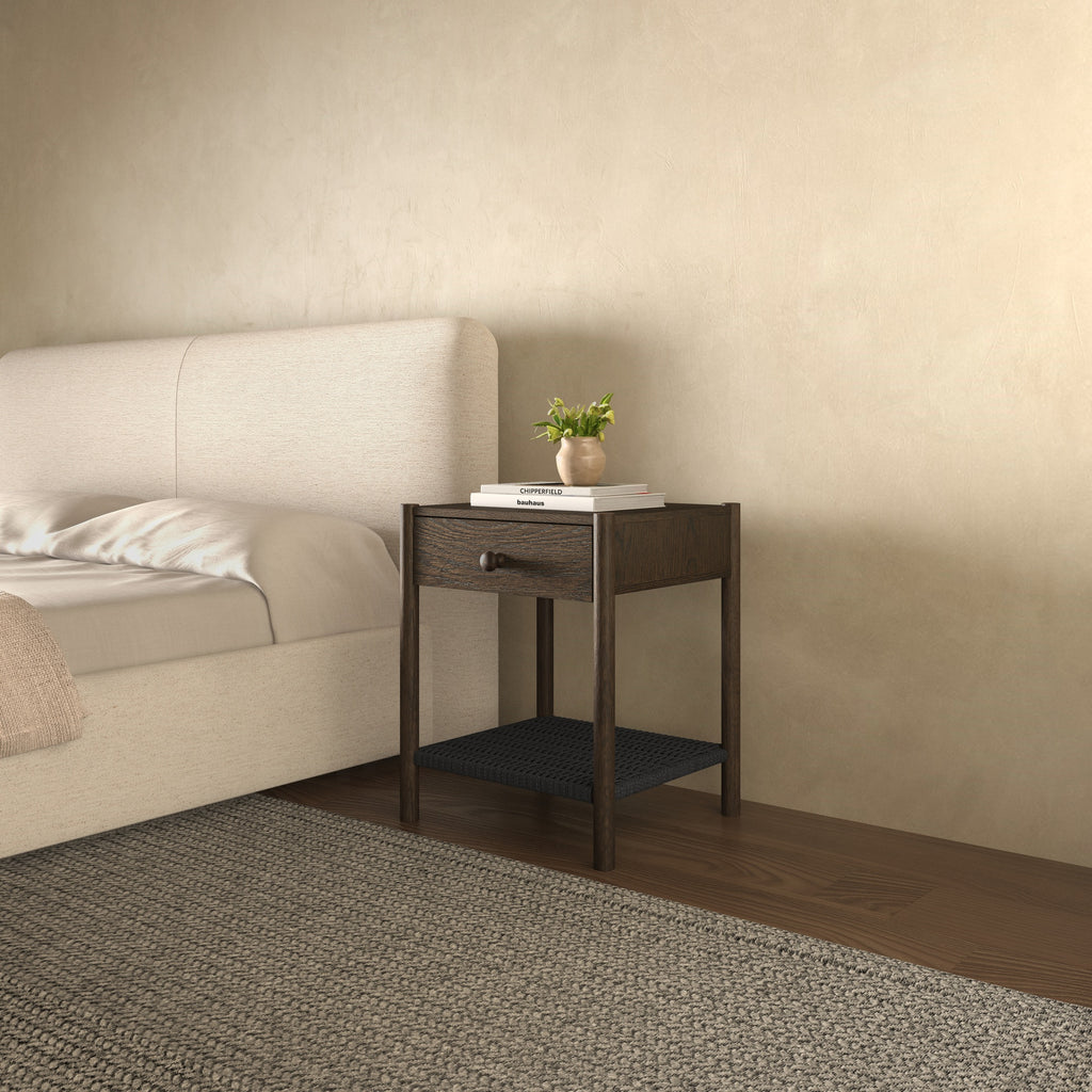 Millie Nightstand Dark Brown
