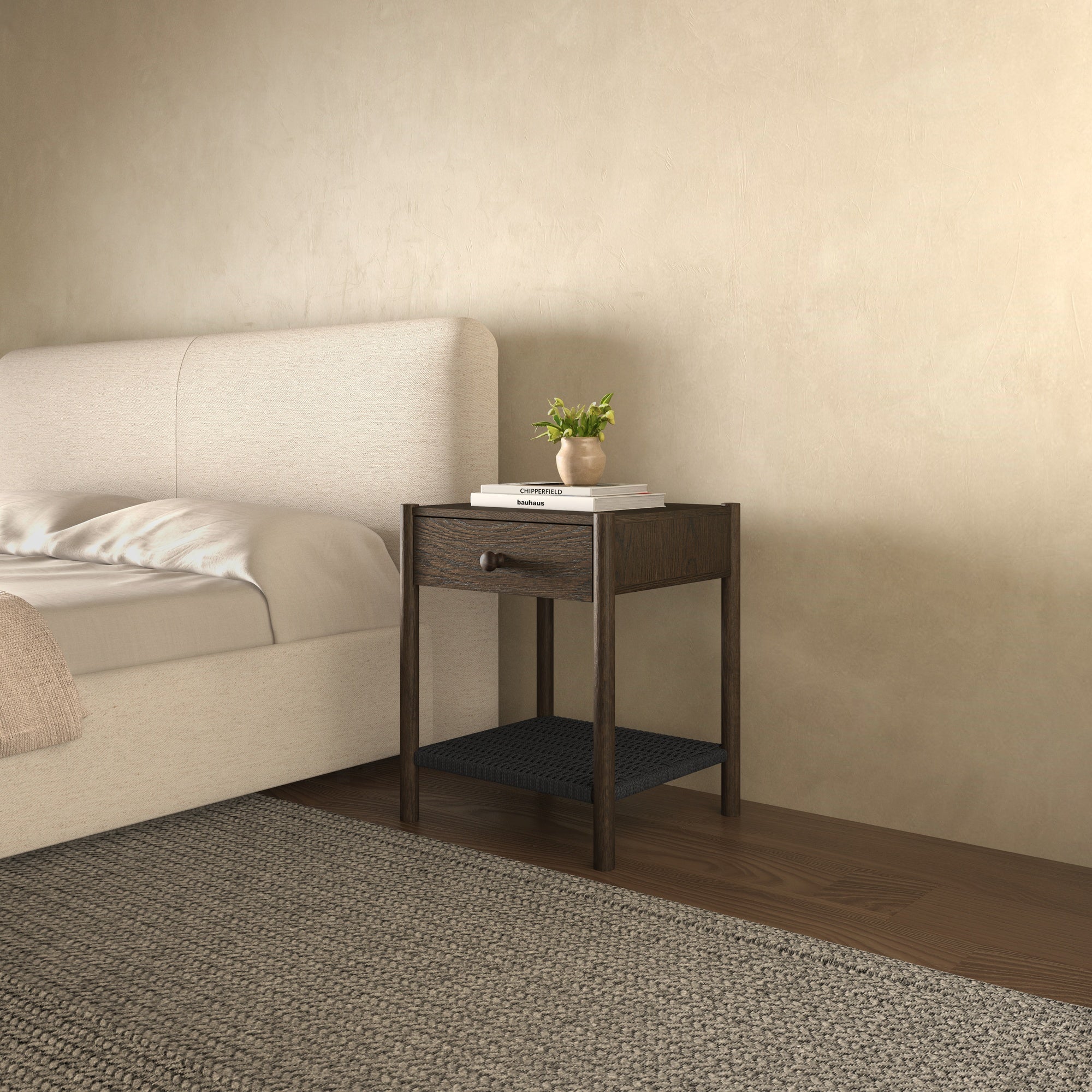 Millie Nightstand Dark Brown